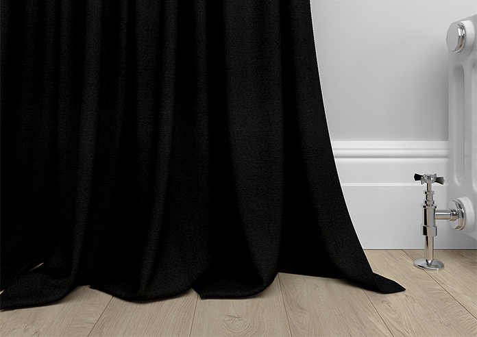 San Remo (Blackout), Pitch Black - Made to Measure Curtains - Image 6